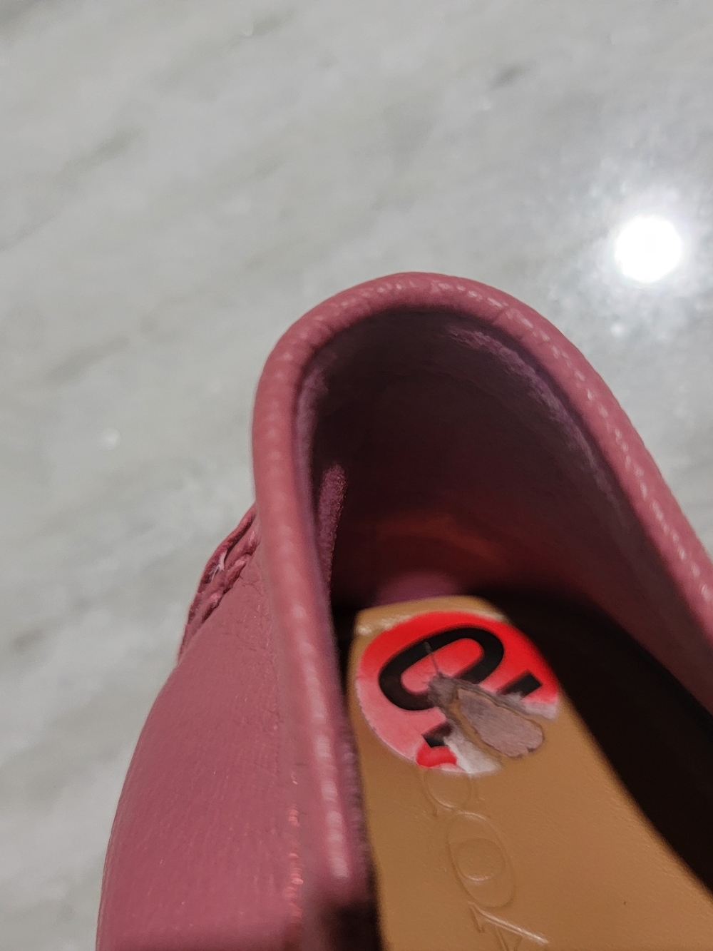 Coach Rose Pink Pebbled Leather Loafers - Picture 6 of 6
